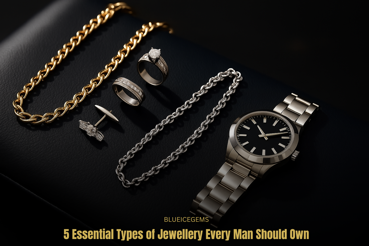 BlueIceGems Feature: 5 Essential Jewellery Types Every Modern Man Should Own