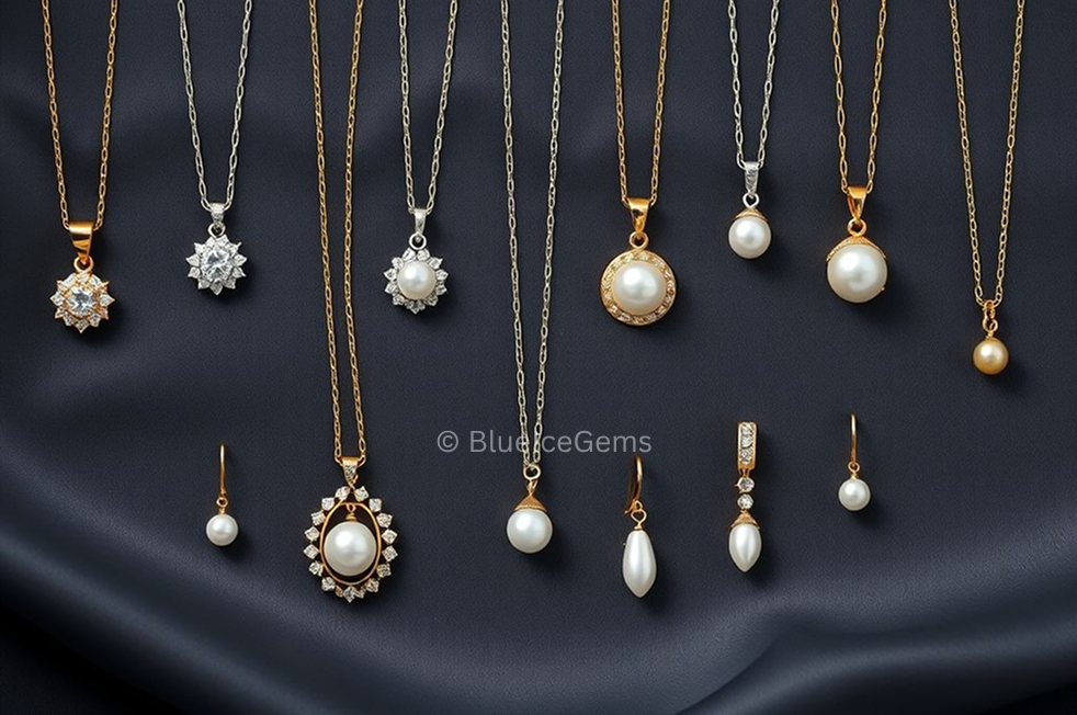 BlueIceGems daily wear Pendant Set for Subtle Elegance